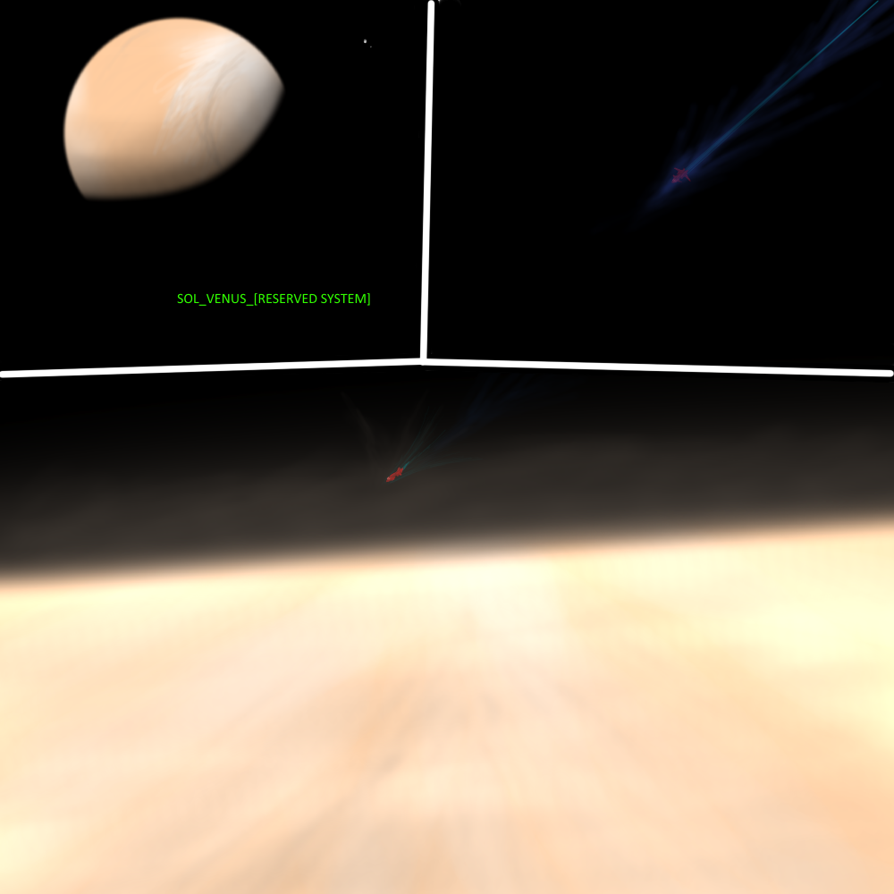 atmosphere cloud comic english_text exhaust flying herring light not_furry notnoponyatall plain_background planet space spaceplane text venus warp what zero_pictured