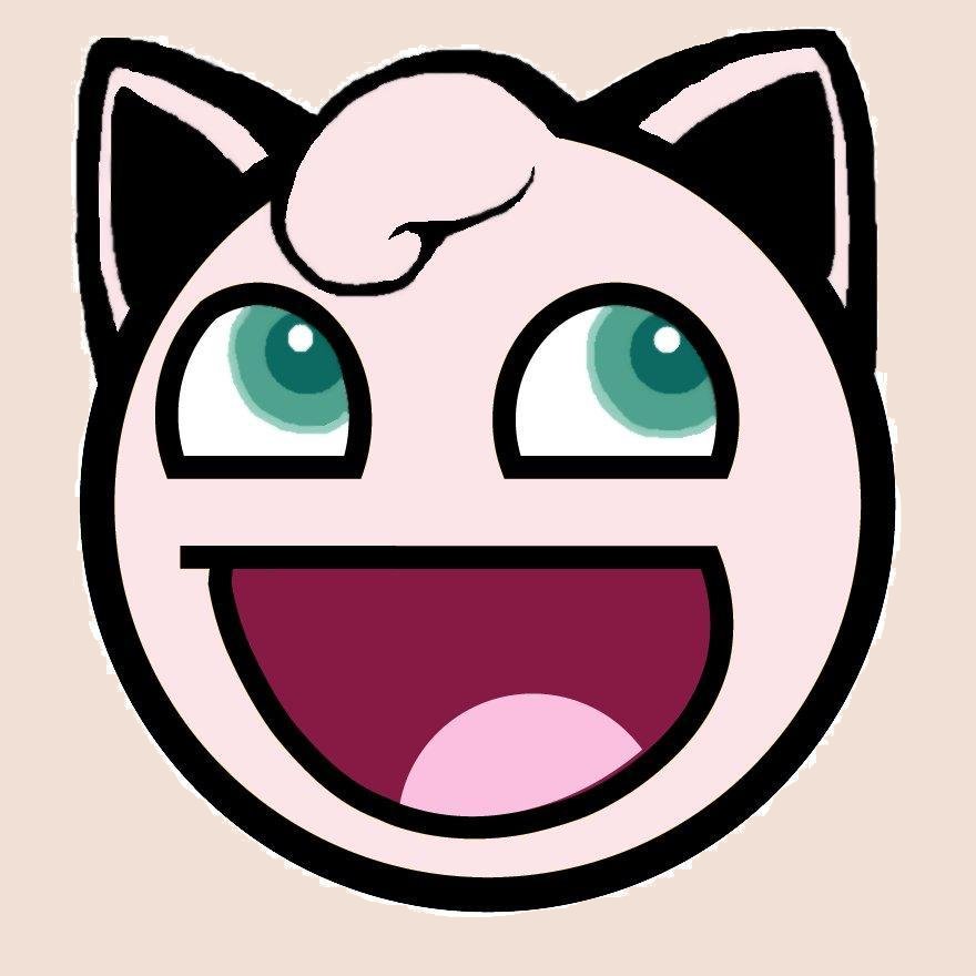 awesome awesome_face green_eyes jigglypuff meme pink pokemon smile