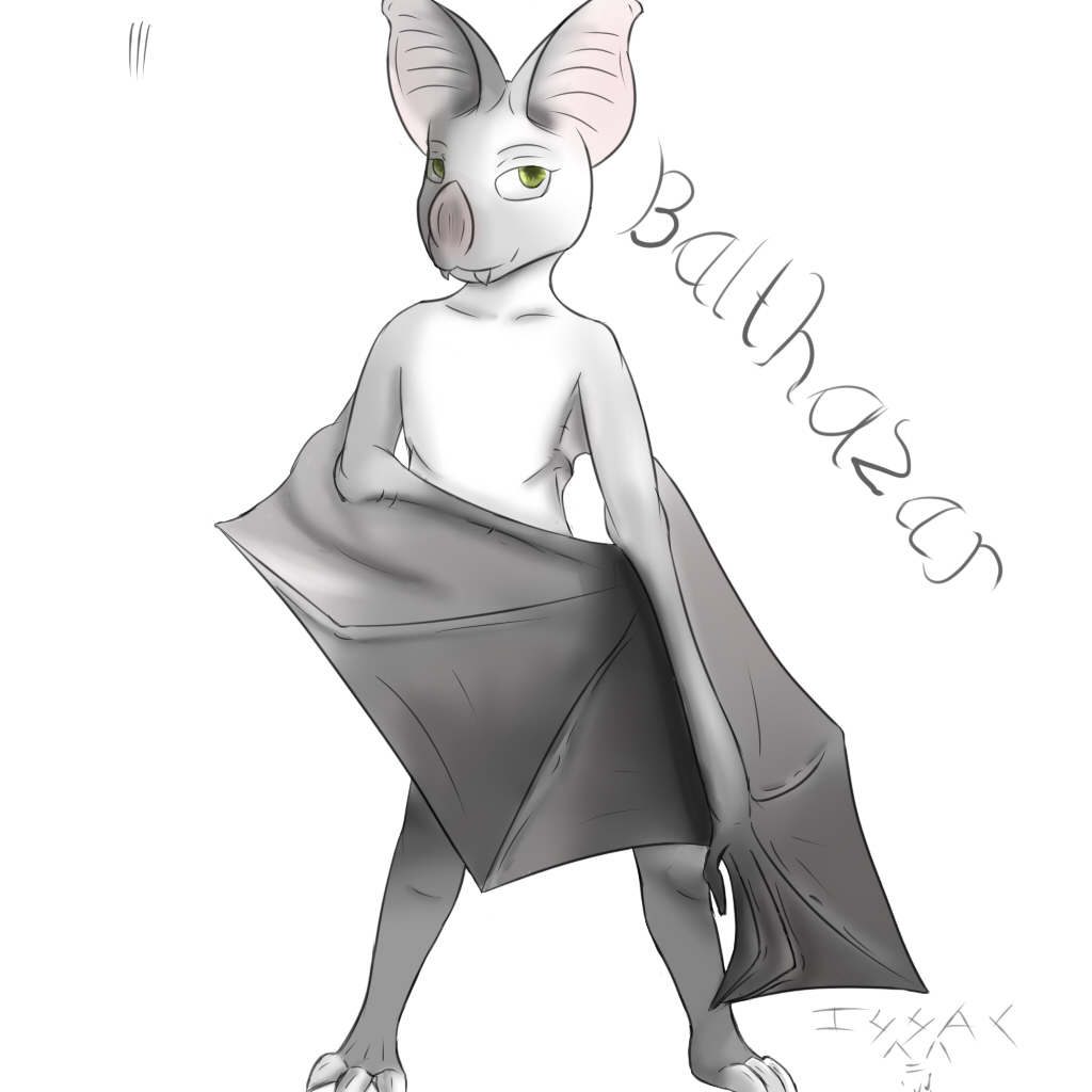 balthazar bat big_ears claws fangs issac_lazarus male mammal solo wings