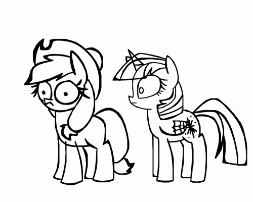 2015 animated applejack_(mlp) cowboy_hat cutie_mark duo earth_pony equine female friendship_is_magic hair hat horn horse mammal my_little_pony pony twilight_sparkle_(mlp) what winged_unicorn wings