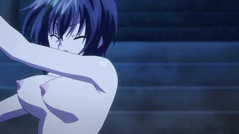 animated animated_gif bouncing_breasts bra breasts high_school_dxd lowres nipples tied tied_up underwear xenovia_(high_school_dxd)