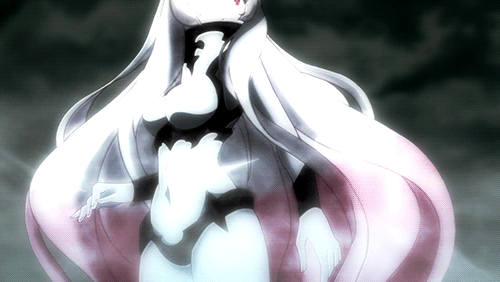 1girl airfield_hime animated animated_gif kantai_collection red_eyes solo white_hair
