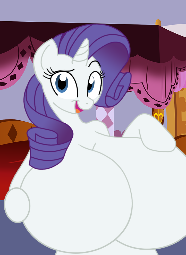 anthro badgerben big_breasts breasts equine female friendship_is_magic horn huge_breasts invalid_tag looking_at_viewer mammal my_little_pony nude rarity_(mlp) smile solo unicorn