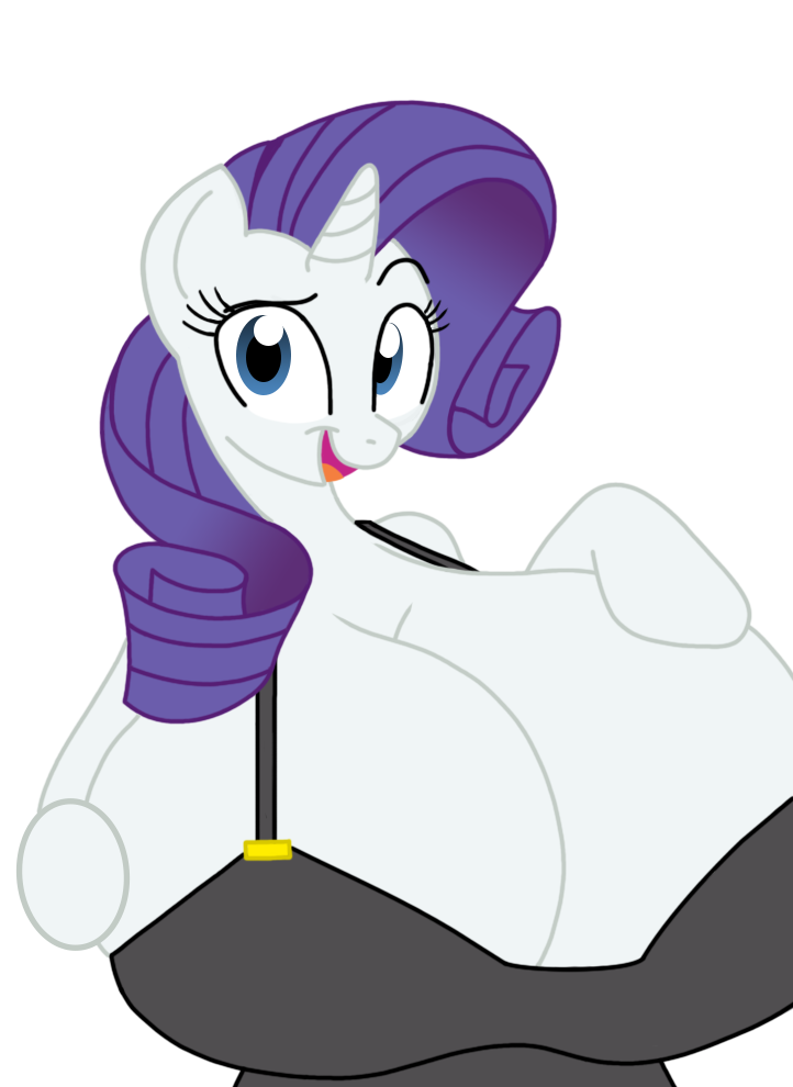 alpha_channel anthro badgerben big_breasts breasts cleavage clothed clothing equine female friendship_is_magic horn huge_breasts looking_at_viewer mammal my_little_pony rarity_(mlp) smile solo unicorn