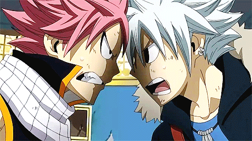 2boys angry animated animated_gif creator_connection crossover fairy_tail haru_glory multiple_boys natsu_dragneel rave rave_master