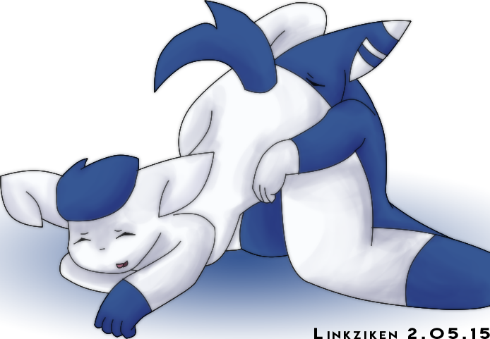 2015 anthro anthrofied cunnilingus duo female fur linkziken male male/female mammal meowstic nintendo nude open_mouth oral plain_background pok&eacute;mon sex tongue tongue_out vaginal video_games white_fur