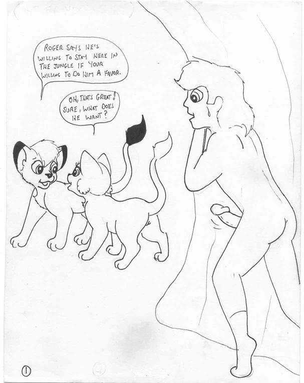 a_cat_is_fine_too cub feline female feral group human imminent_rape kimba kimba_the_white_lion lion male mammal mike_sherman nude penis pussy raised_tail roger young