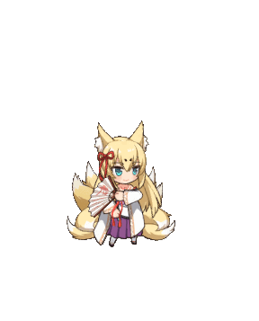 1girl alternate_eye_color animal_ear_fluff animal_ears animated animated_gif aqua_eyes artist_request bad_source bare_shoulders blonde_hair blush chest_tattoo chibi closed_eyes dancing folding_fan fox_ears fox_girl fox_tail full_body hair_between_eyes hair_ribbon hakama hakama_skirt hand_fan holding holding_fan idle_animation japanese_clothes kimono kitsune kyuubi large_tail leaf lolibaba long_hair long_sleeves lowres mon-musu_quest! monster_girl monster_musume_td multiple_tails official_art open_mouth print_folding_fan purple_skirt red_ribbon ribbon sandals shadow simple_background skirt slit_pupils smile socks solo standing tabi tail tamamo_(mon-musu_quest!) tattoo third-party_source transparent_background white_kimono white_socks wide_sleeves