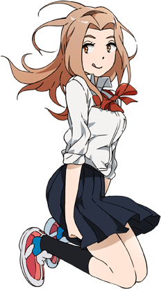 black_legwear black_skirt bow bowtie digimon digimon_adventure digimon_adventure_tri. full_body hairband light_brown_hair long_hair long_sleeves lowres official_art red_bow red_footwear red_neckwear school_uniform shirt shoes skirt sleeves_rolled_up smile sneakers solo tachikawa_mimi tongue tongue_out transparent_background tsukishima_general_high_school_uniform uki_atsuya white_shirt yellow_eyes