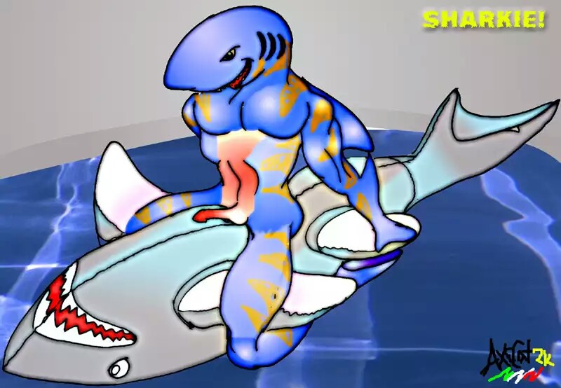 boink fish hunk inflatable marine nozzle nude pool pooltoy riding shark sharkie vinyl