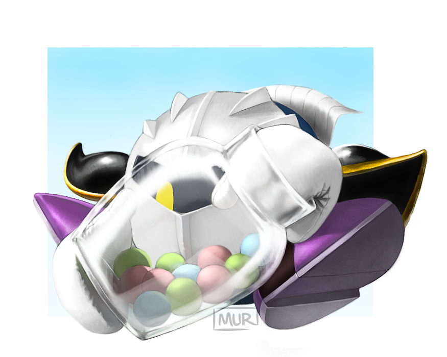 ambiguous_gender candy jar kirby_(series) meta_knight nintendo solo video_games