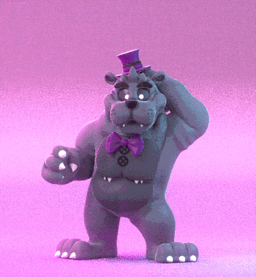 2015 3d animatronic bear bot_tie bow bow_tie claws eating five_nights_at_freddy's food freddy_(fnaf) hat machine mammal mechanical open_mouth robot smashingrenders smile teeth tongue top_hat video_games