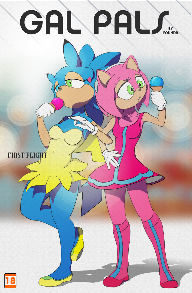 2015 amy_rose anthro breasts chris_chan clothed clothing comic duo female hair hedgehog mammal rosechu sonic_(series) sonichu