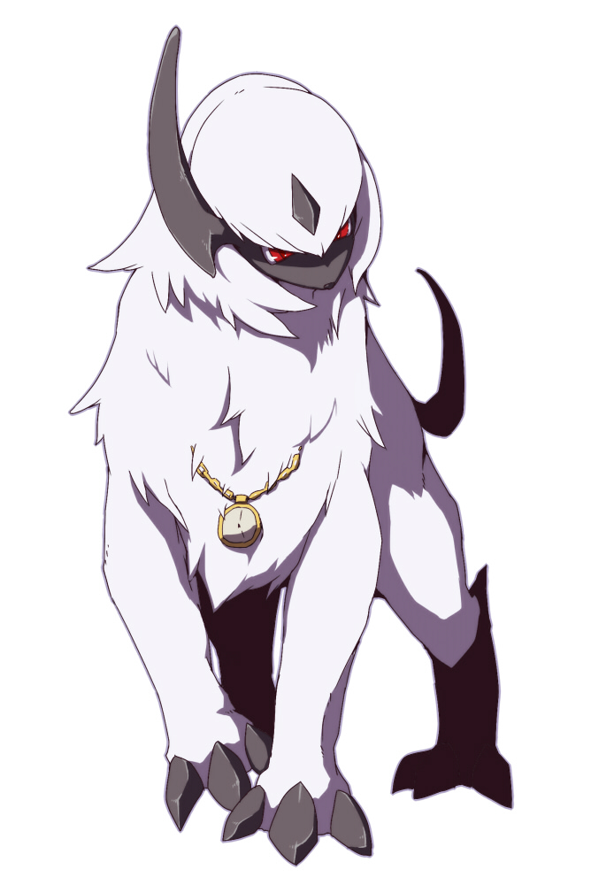 absol fur higoro kemono nintendo pok&eacute;mon red_eyes video_games white_fur