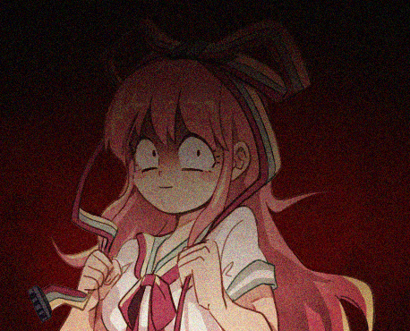 :| animated animated_gif closed_mouth giffany gradient gradient_background gravity_falls hair_ribbon lowres pink_hair ribbon ribbon_cable solo ssalbulre static yandere