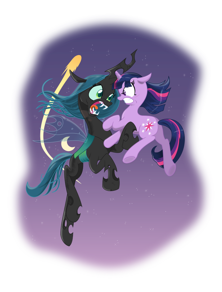 2015 alpha_channel andy_price changeling equine female feral friendship_is_magic horn mammal my_little_pony queen_chrysalis_(mlp) twilight_sparkle_(mlp) unicorn