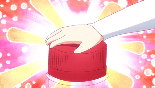 1girl animated animated_gif chibi drink hand himouto!_umaru-chan soda