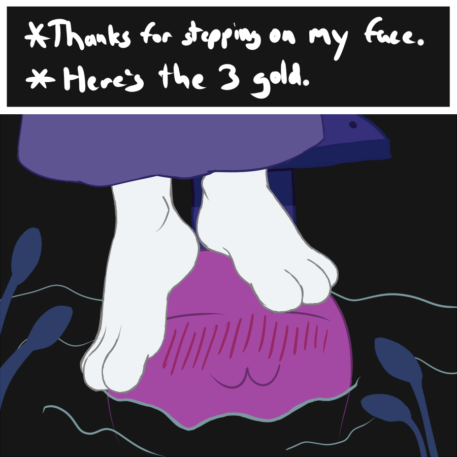 3_toes ambiguous_gender arrkhal caprine english_text female foot_fetish goat hindpaw mammal paws text toes toriel undertale