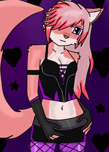 animal_humanoid canine cesar_23 colleene female fox fox_humanoid hearth humanoid invalid_tag kadeathnas kadeathnas_(artist) mammal miniskirt rocker solo teenager young