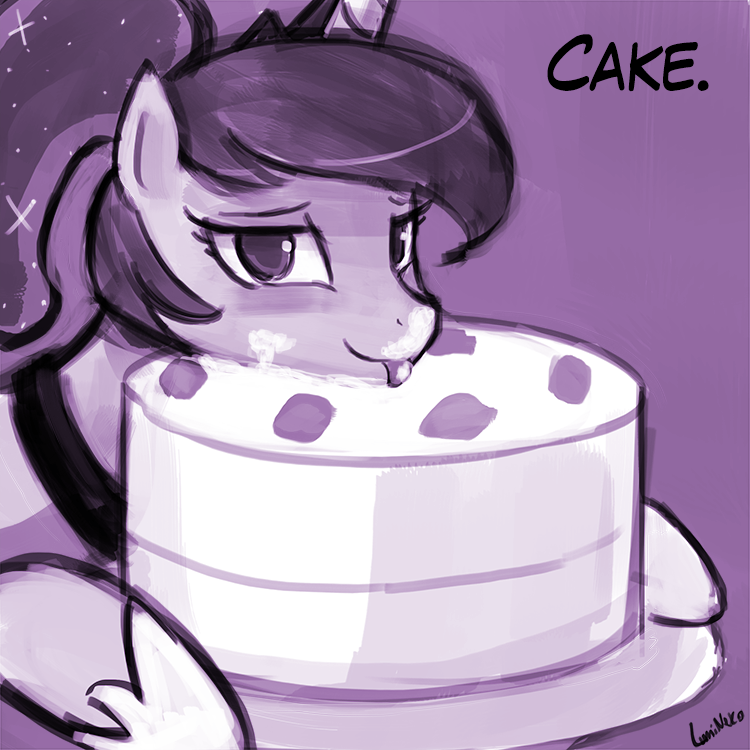 cake dream_luna equine food friendship_is_magic horn horse lumineko luna mammal my_little_pony pony princess_luna_(mlp) winged_unicorn wings