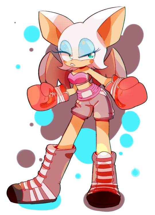 bat bigger_version_at_the_source blue_eyes blush boxing_gloves clothing eyeshadow female makeup mammal rouge_the_bat shorts solo sonic_(series) unknown_artist