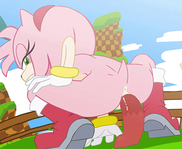 1girl amy_rose animated animated_gif anthro anus ass boots bracelet breasts clothing cloud dildo dildo_sitting female footwear fur furry gloves green_eyes headband hecticarts hedgehog insertion jewelry looking_back mammal nude object_insertion outdoors penetration pink_fur ring sega sex sex_toy side_boob sideboob smile solo sonic_(series) sonic_the_hedgehog squatting tail vaginal vaginal_insertion vaginal_object_insertion vaginal_penetration
