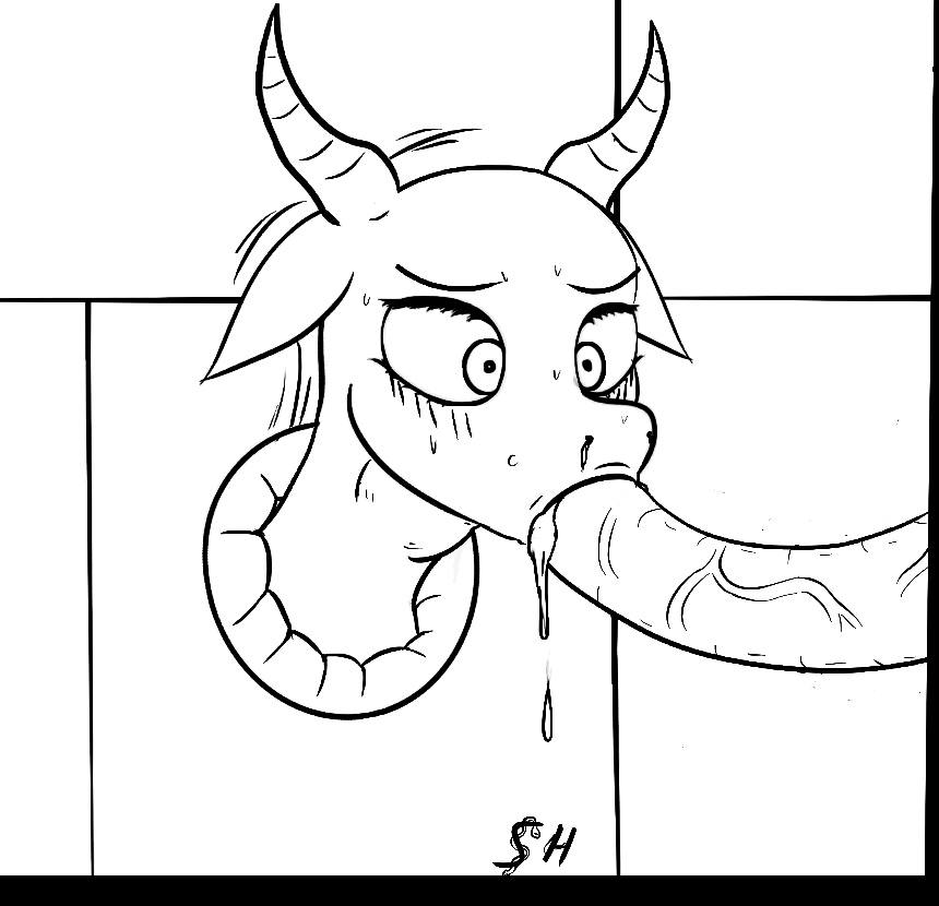 ahegao all_the_way_through asphyxation blood blush bulge choking creature_inside cum cup deep_throat digital_media_(artwork) drooling equine fan_character female forced grimdark horn horse leech line_art lips mammal monochrome morph my_little_pony nosebleed oral parasite pony rape restrained saliva shaky-heart shocked sketch slime solo sweat tears tentacles wide_eyed worm