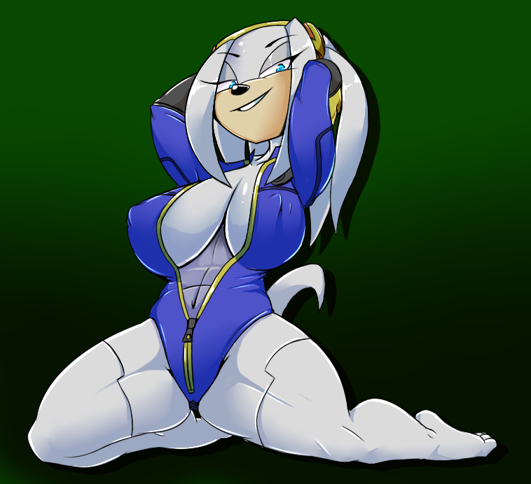 2015 anthro big_breasts breasts cleavage clothed clothing echidna erect_nipples fan_character female huge_breasts mammal monotreme nipple_bulge nipples solo sonic_(series) spazman zeta_the_echidna