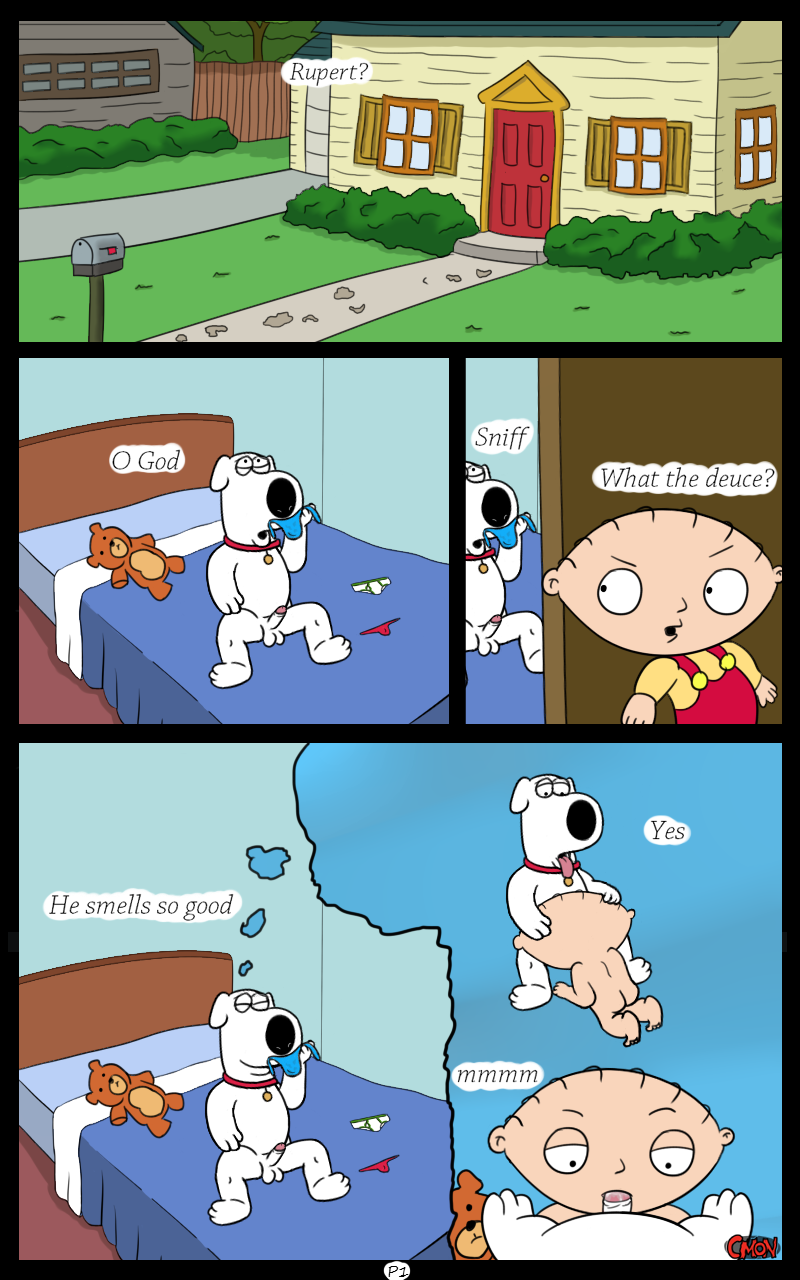 baby brian_griffin canine charliemon clothing comic dog family_guy hi_res human male male/male mammal penis stewie_griffin underwear young