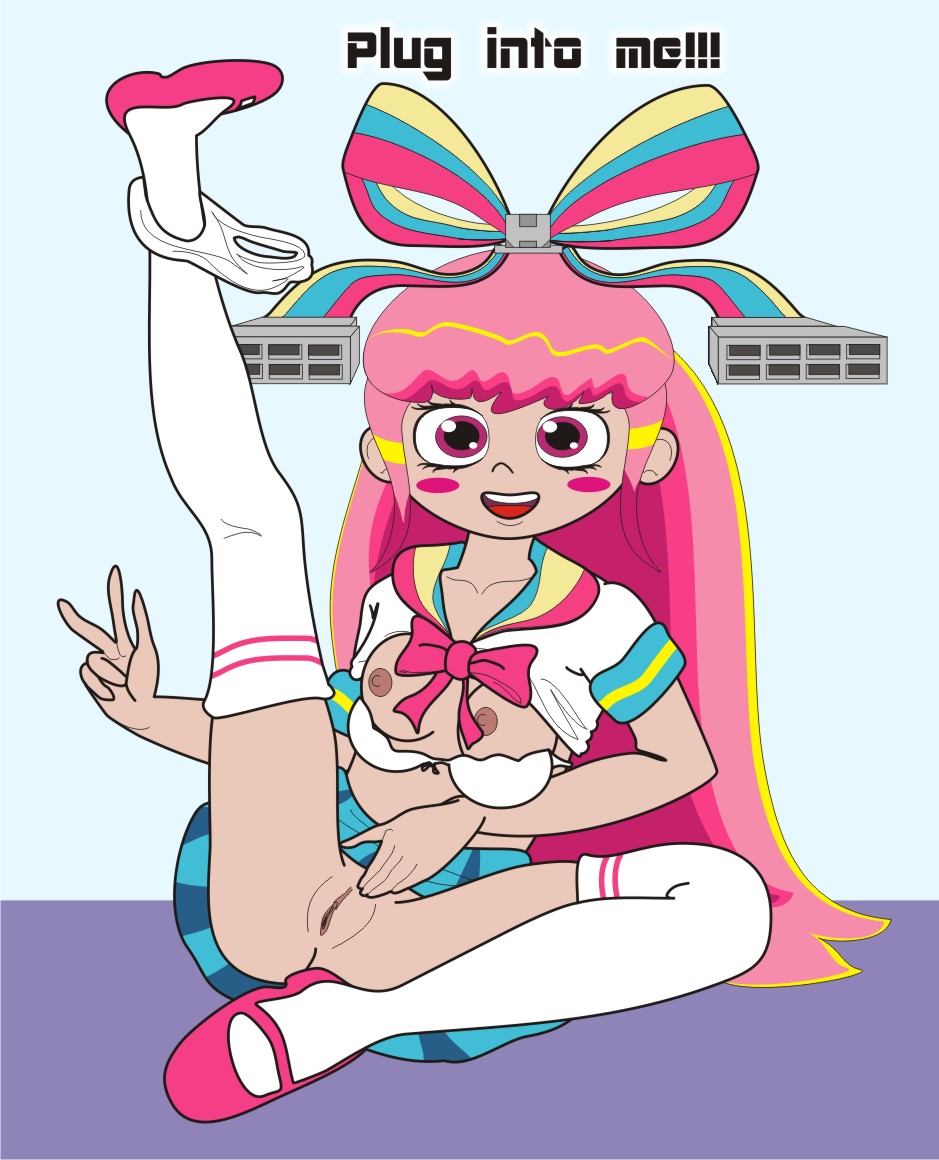 blush breasts female giffany gravity_falls hair looking_at_viewer open_mouth pussy