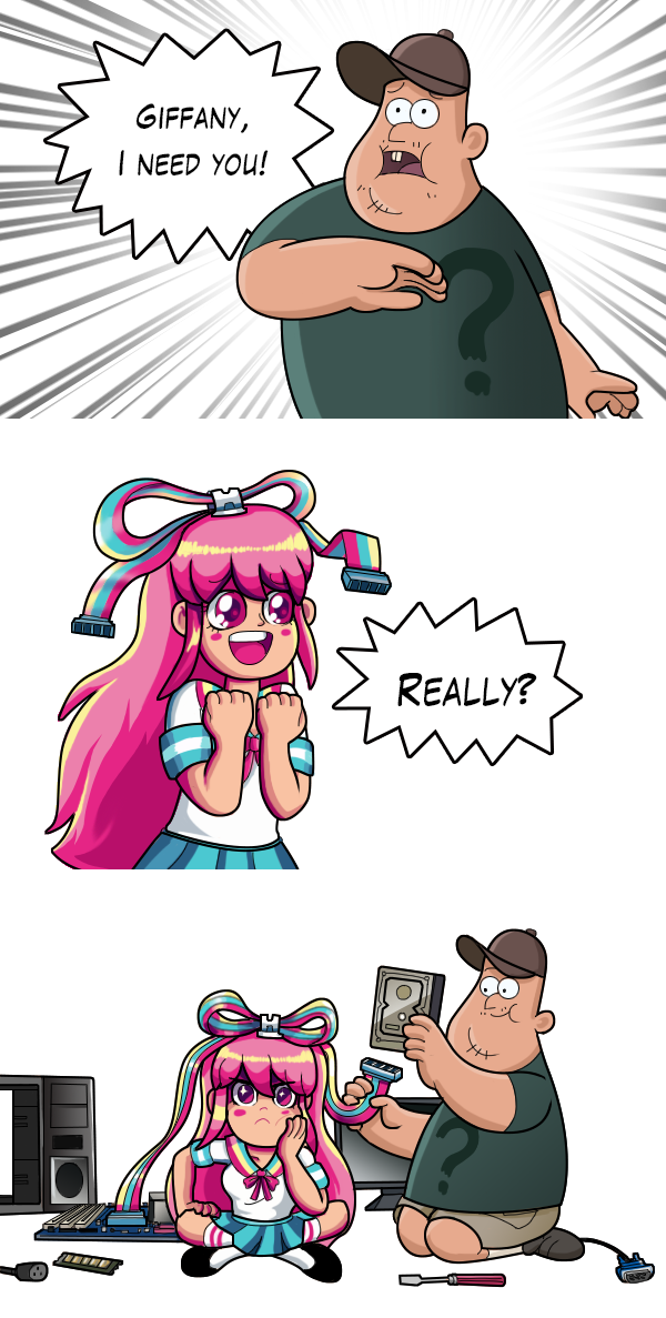 clothing female giffany gravity_falls hair humor open_mouth smile