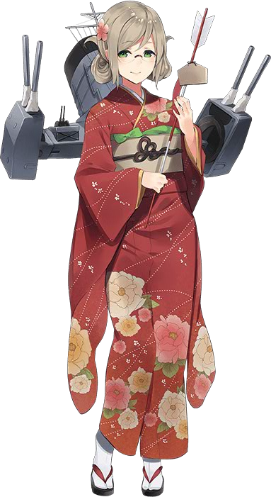 arrow banned_artist ema full_body hamaya japanese_clothes kantai_collection katori_(kantai_collection) kimono machinery new_year official_art paseri solo tabi transparent_background