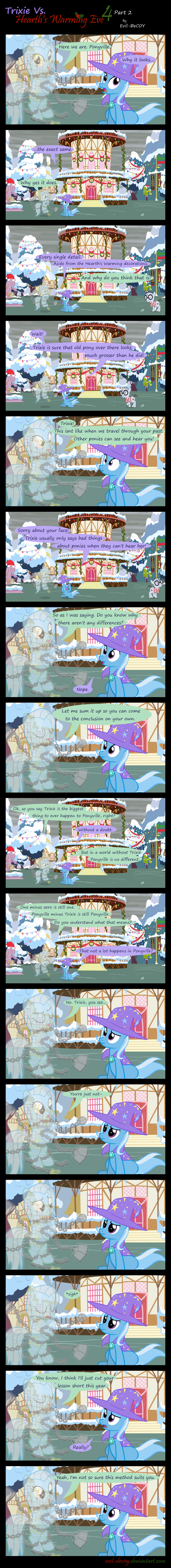 2015 chain comic dialogue english_text equine evil-dec0y female friendship_is_magic ghost horn mammal my_little_pony ponyville snow spirit text trixie_(mlp) unicorn