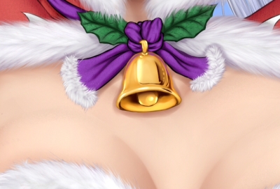 bell breasts capelet cleavage close-up haku_(p&amp;d) lowres medium_breasts puzzle_&amp;_dragons solo tenyoshi_(briansept)