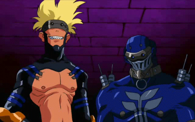 animated animated_gif ball_gag bdsm bondage bound breasts drooling gag hair_grab imminent_rape mika_(viper) nipples red_hair scared viper viper_m1