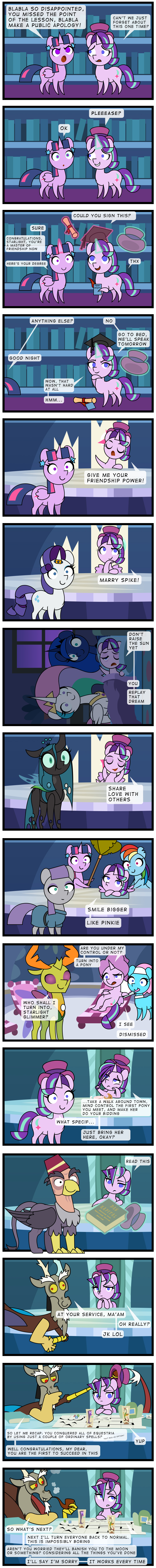2019 absurd_res avian book changeling comic discord_(mlp) dragon earth_pony english_text equine feathered_wings feathers feral friendship_is_magic gor1ck grampa_gruff_(mlp) group gryphon hair hat hi_res horn horse inside looking_at_viewer mammal maud_pie_(mlp) mind_control multicolored_hair my_little_pony pegasus pony princess_celestia_(mlp) princess_luna_(mlp) queen_chrysalis_(mlp) rainbow_dash_(mlp) rarity_(mlp) starlight_glimmer_(mlp) text throax_(mlp) twilight_sparkle_(mlp) two_tone_hair unicorn winged_unicorn wings