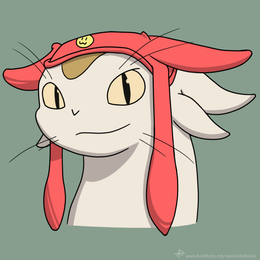 antoreakk felid feline hat mammal meow_(space_dandy) space_dandy