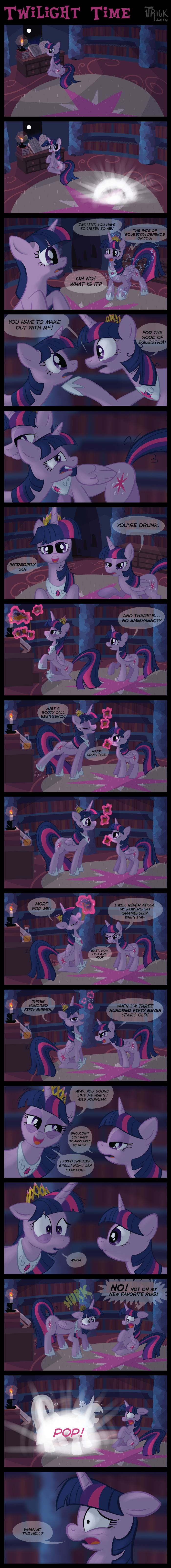1trick absurd_res comic english_text equine eye_contact female feral friendship_is_magic hi_res horn horse humor mammal my_little_pony pony princess royalty text twilight_sparkle_(mlp) winged_unicorn wings