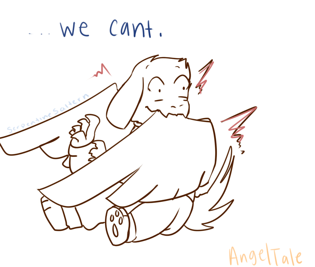 angeltale asriel_dreemurr bite boss_monster caprine clothed clothing comic english_text fangs feathers fur goat male mammal monster pants serpentinesaltern shirt solo text undertale video_games wings