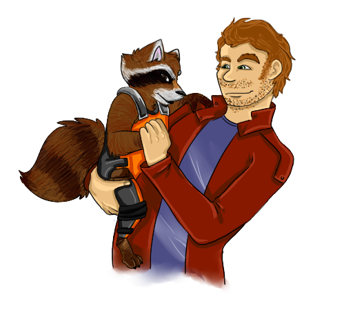 alpha_channel ambiguous_gender brown_fur brown_hair clothed clothing dontbeazombie duo fur hair human low_res male mammal multicolored_fur multicolored_tail raccoon simple_background transparent_background white_fur