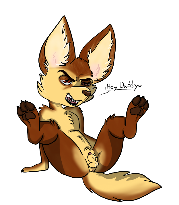 alpha_channel anthro balls canine disney dontbeazombie fennec finnick fox male mammal nude penis penis_tip simple_background solo transparent_background zootopia