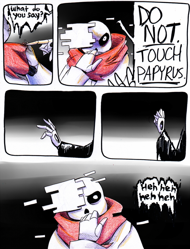 aftertale animated_skeleton blood bone clothed clothing comic dialogue english_text gaster geno_sans_(aftertale)_(character) loverofpiggies male not_furry scarf skeleton text undead undertale video_games