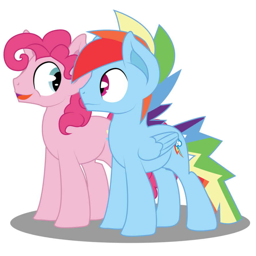 blue_eyes blue_fur crossgender cutie_mark dr-whiskey duo earth_pony equine feathered_wings feathers female feral friendship_is_magic fur hair horse intersex mammal multicolored_hair my_little_pony pegasus pink_hair pinkie_pie_(mlp) pony rainbow_dash_(mlp) rainbow_hair simple_background wings