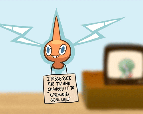 ambiguous_gender animated blue_eyes english_text gardevoir low_res nintendo pok&eacute;mon pok&eacute;shaming rotom solo text unknown_artist video_games