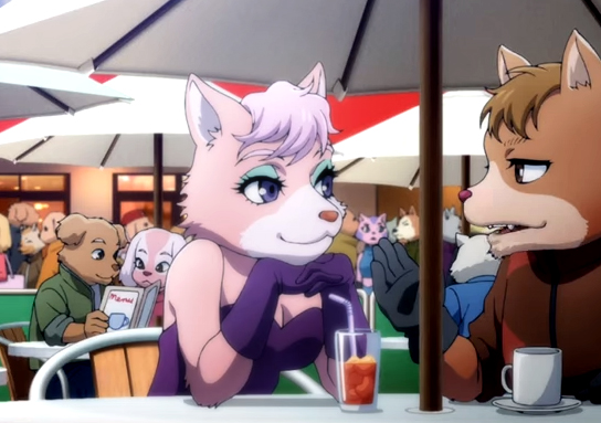 anime canine clothing dog dress feline female gloves male mammal nintendo screencap star_fox star_fox_zero video_games