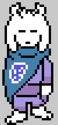 animated asriel_dreemurr cape clothing eyes_closed fatz_geronimo fur horn long_ears low_res robe simple_background undertale video_games