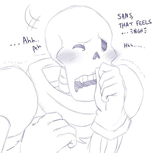 blush bone brothers comic english_text fontcest incest male male/male monster papyrus_(undertale) sans_(undertale) sibling skeleton text undertale video_games