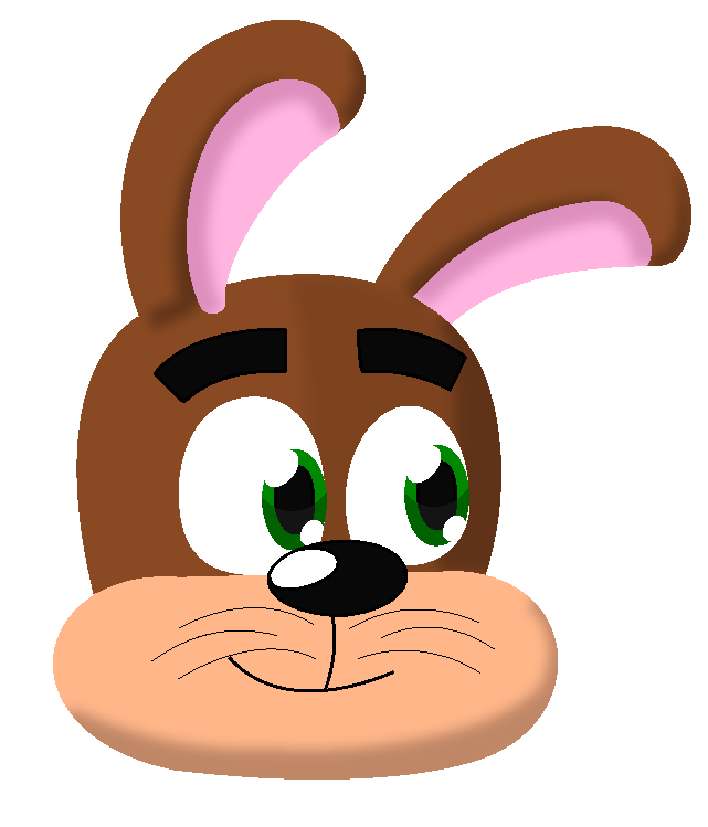 2016 alpha_channel anthro brown_fur digital_media_(artwork) eyebrows fur green_eyes lagomorph mammal portrait rabbit simple_background smile solo whiskers white_sclera yoshi33866