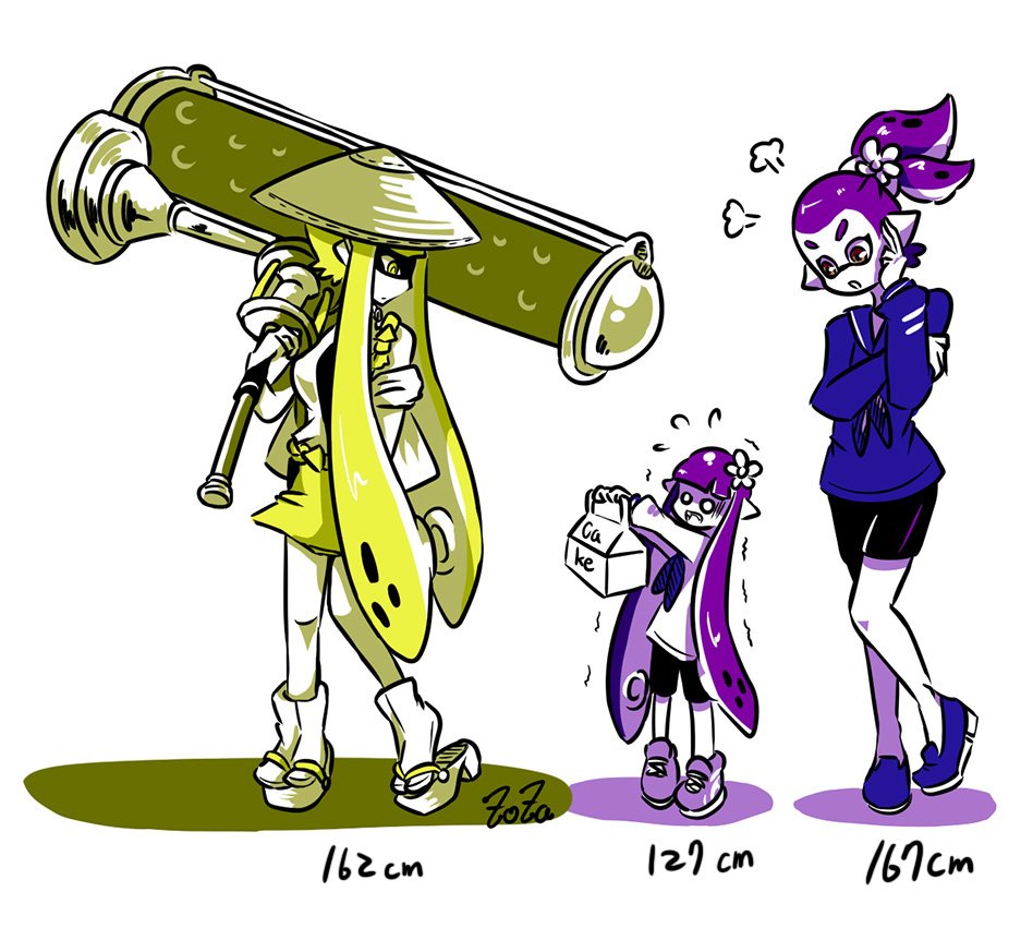 2girls ajirogasa angry artist_name bangs beauty_(zoza) bike_shorts blonde_hair blunt_bangs domino_mask dynamo_roller_(splatoon) flower flying_sweatdrops frightening_(zoza) fume girly_boy hair_flower hair_ornament hat height_difference holding holding_weapon inkling japanese_clothes long_hair long_sleeves looking_at_another mask multiple_girls neckerchief o_o partially_colored pointy_ears pretty_(zoza) purple_hair sailor_collar sandals scared shoes short_hair siblings single_vertical_stripe splatoon_(series) splatoon_1 standing tabi tentacle_hair topknot trembling weapon yellow_eyes zoza