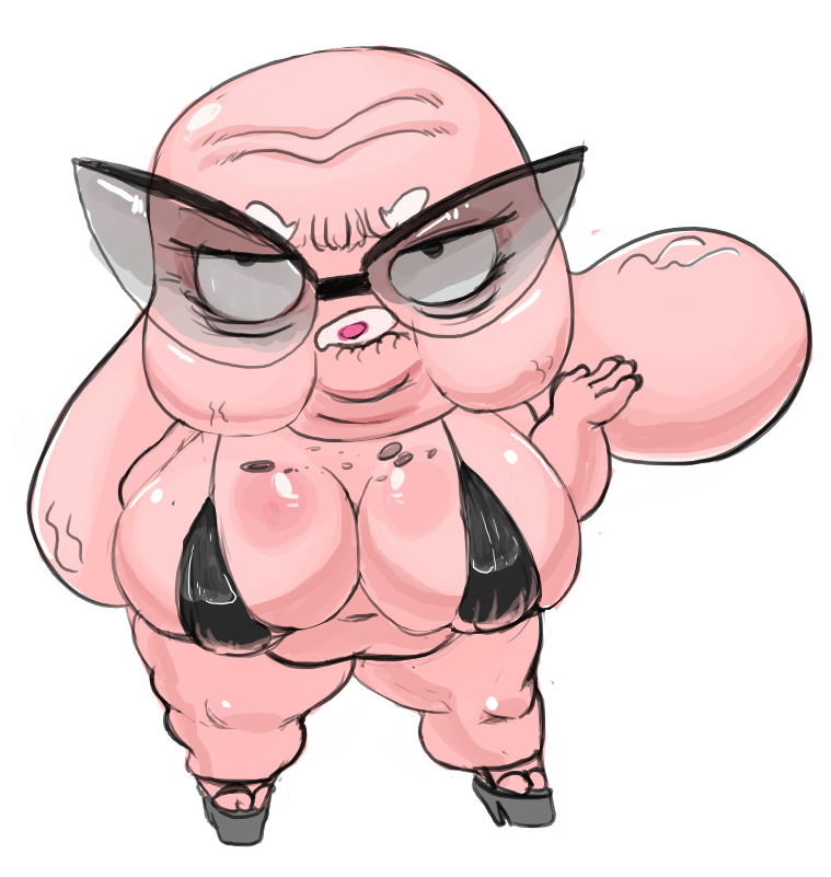 big_breasts breasts cartoon_network clothing eyewear female footwear glasses granny_jojo high_heels huge_breasts lagomorph mammal pdxyz rabbit solo the_amazing_world_of_gumball thick_thighs